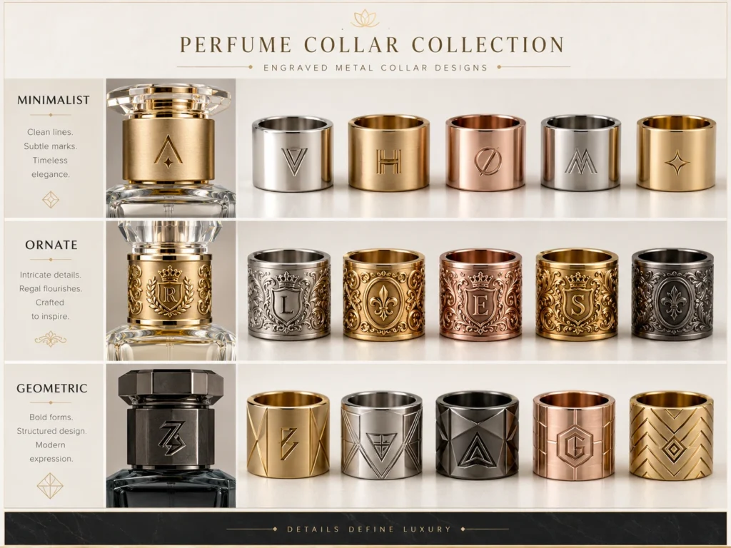 engraved perfume collar design styles moodboard 1