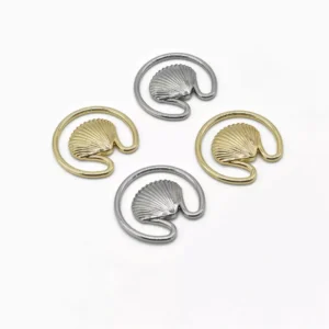 gold silver shell bikini connector hardware set