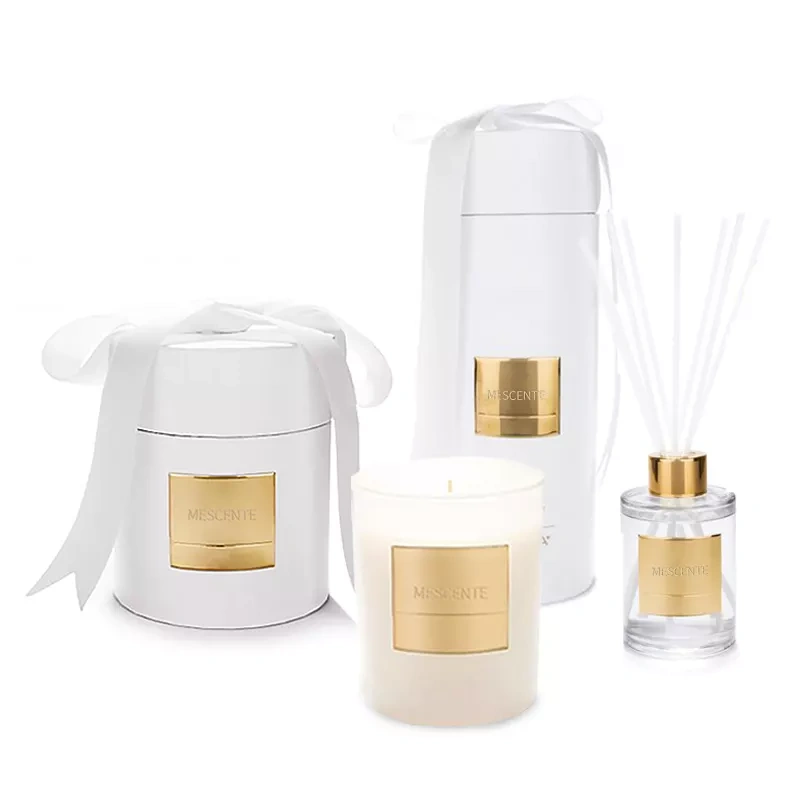 luxury cosmetic packaging gold plated sticker label set