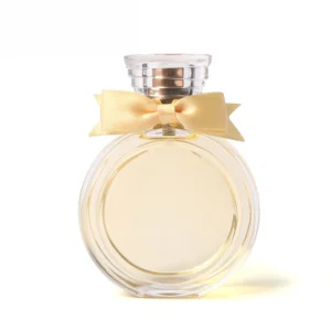 perfume bottle satin ribbon bow decoration square