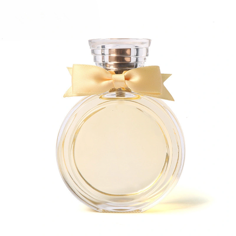 perfume bottle satin ribbon bow decoration square