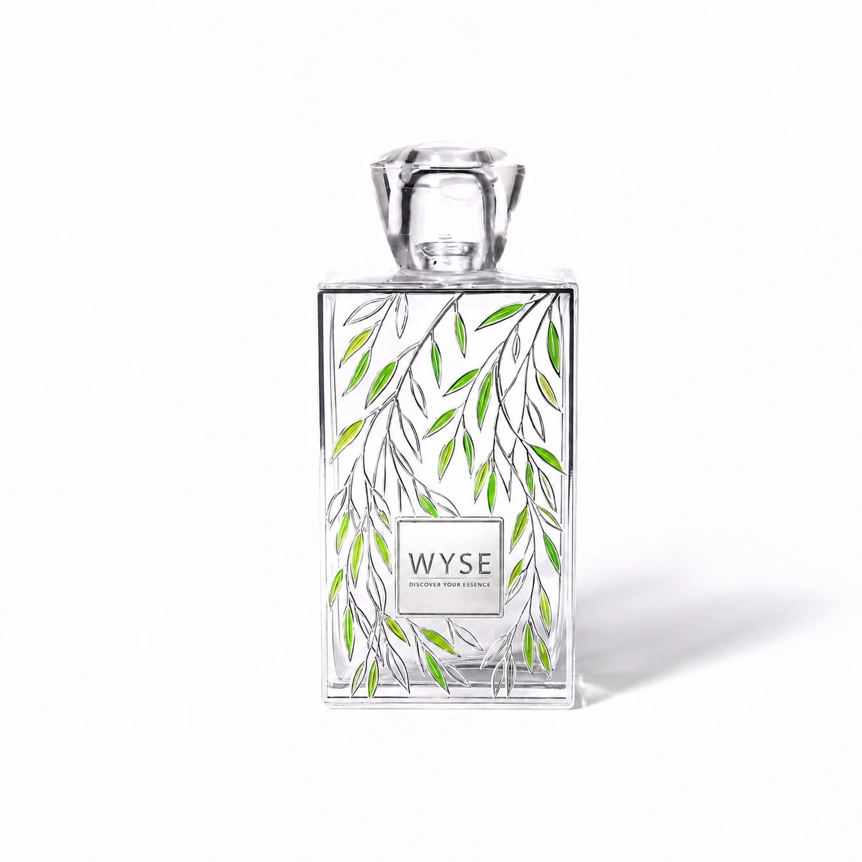 wyse willow branch green enamel perfume bottle