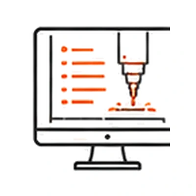 cnc programming toolpath icon