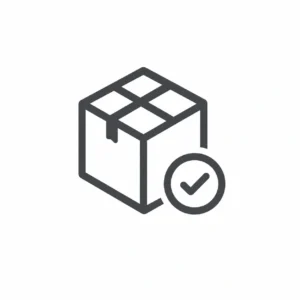 reliable delivery support box icon buttonarea