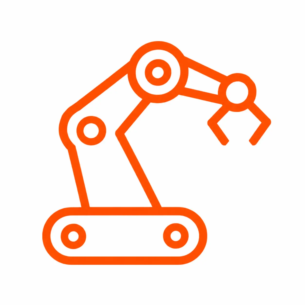 automated handling robot arm icon