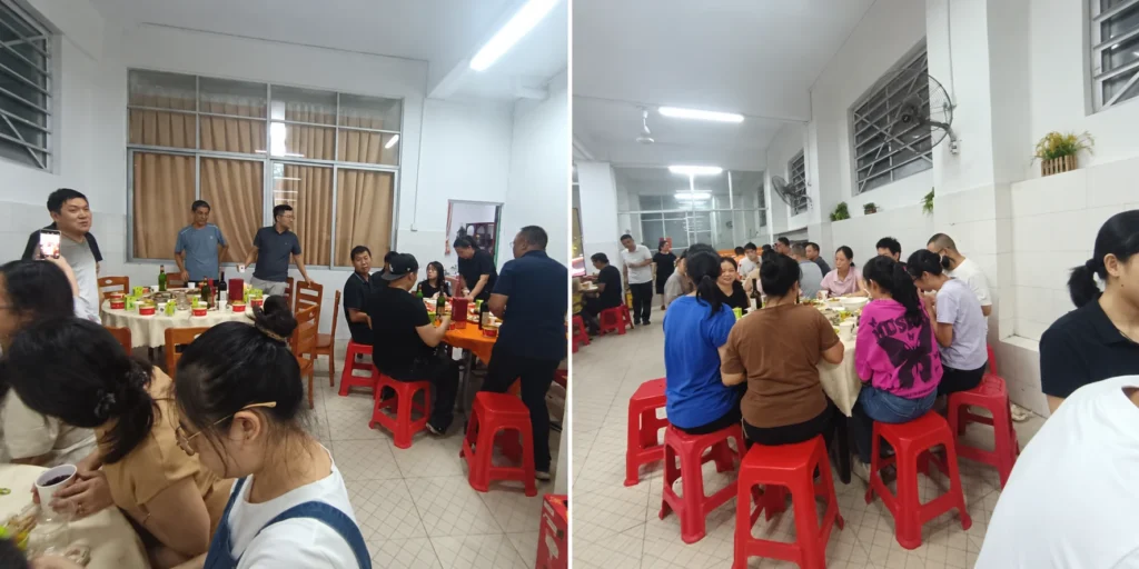 company team dinner gathering