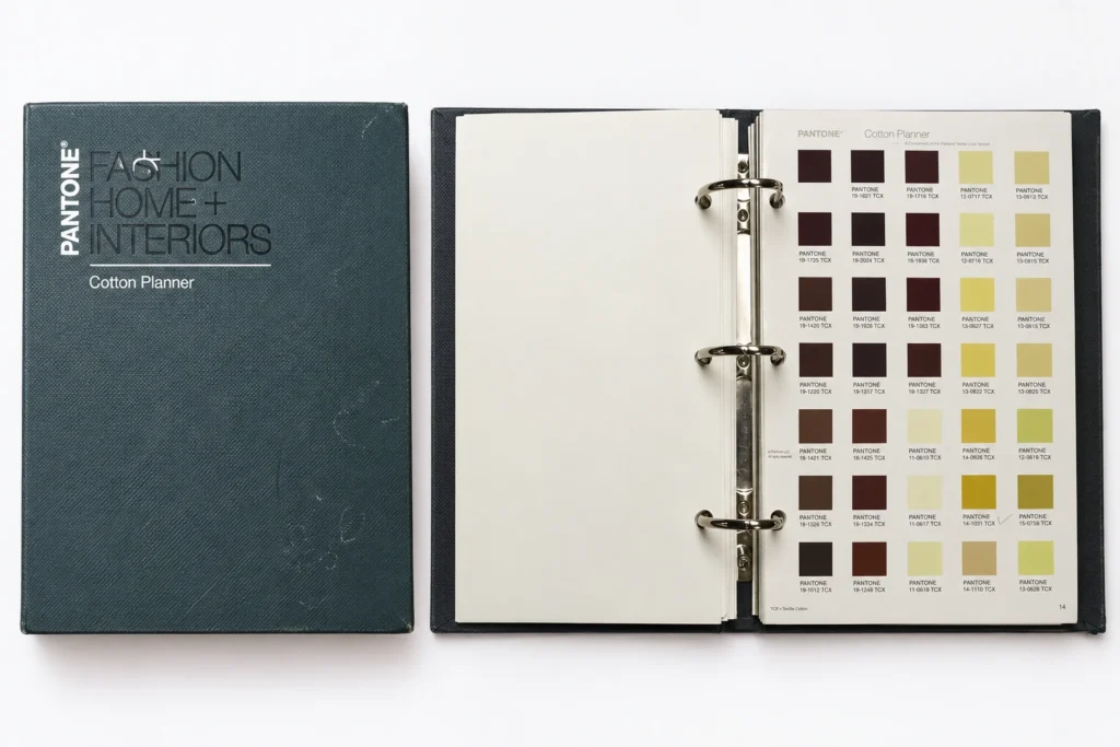 pantone cotton color planner swatch book
