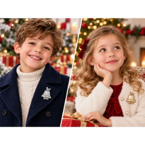 christmas bell brooch kids christmas outfit