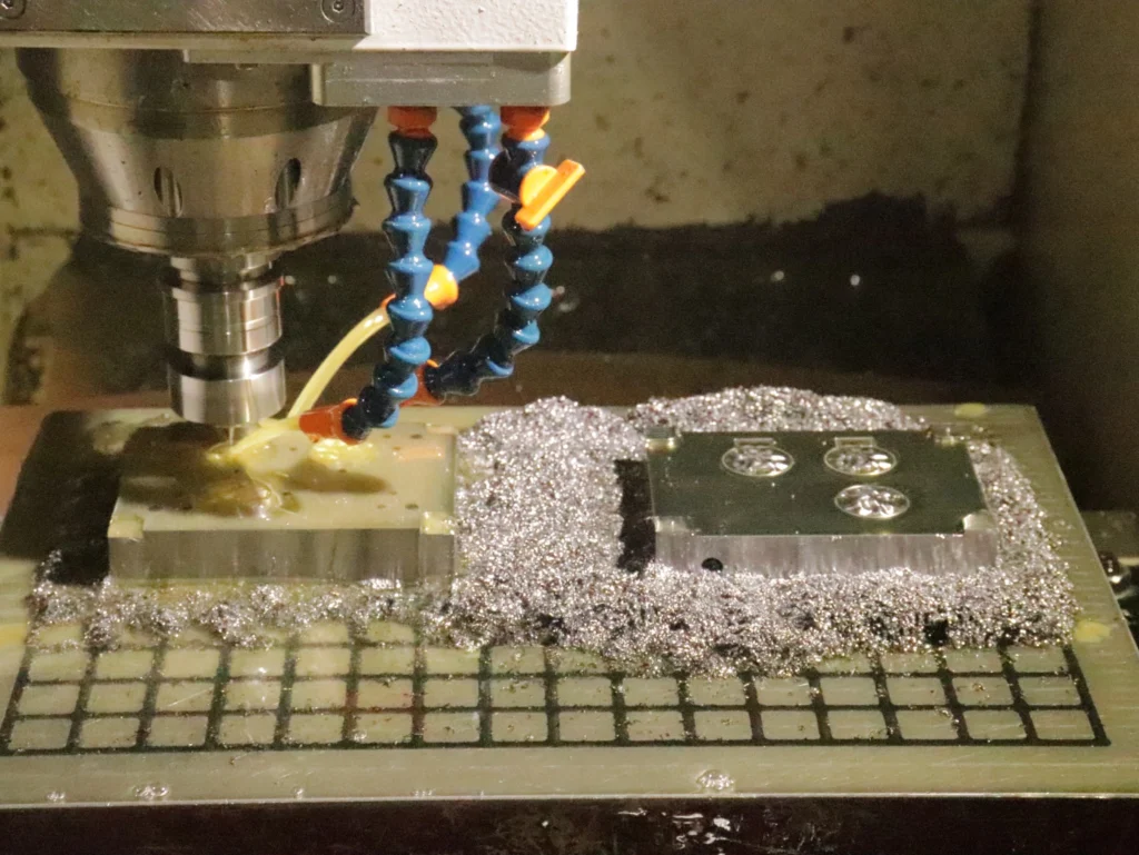cnc mold making in progress