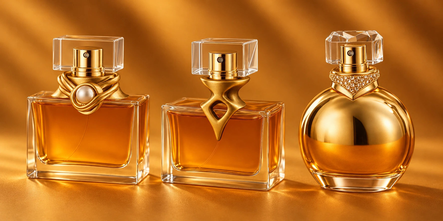 custom perfume bottle neck metal accessories display