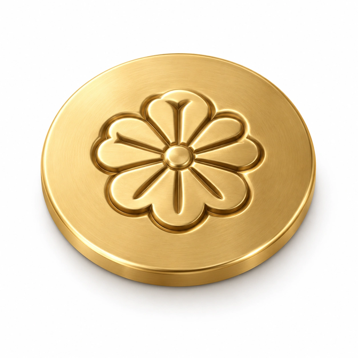 embossing metal stamping round badge