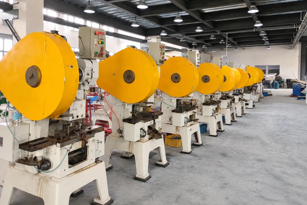 metal stamping press production line workshop