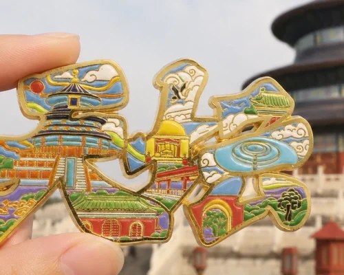beijing temple of heaven magnetic enamel fridge magnet banner