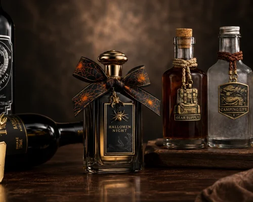 custom bottle accessories display luxury packaging