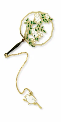 summer palace fan bookmark front view square